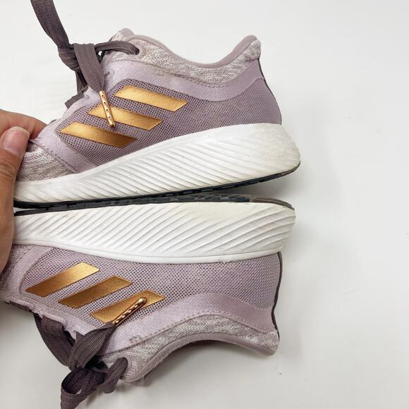 Adidas Womens 6 Light Purple Gold Edge Lux 3 Running Sneaker Shoes Clima EF8586 - Picture 10 of 13